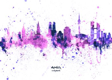 Munich Germany Skyline