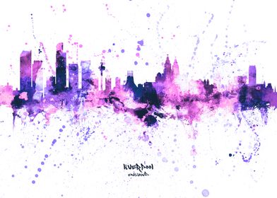 Liverpool England Skyline