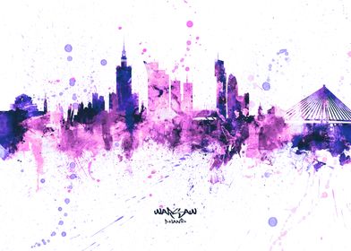 Warsaw Poland Skyline