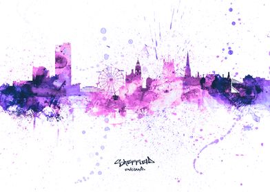 Sheffield England Skyline