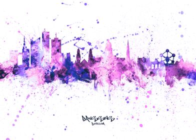 Brussels Belgium Skyline