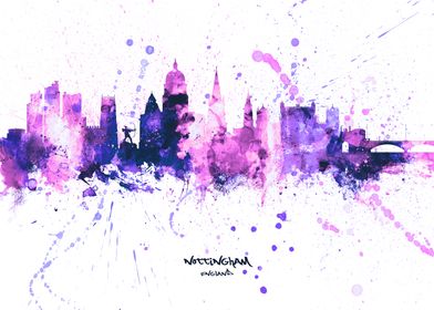 Nottingham England Skyline