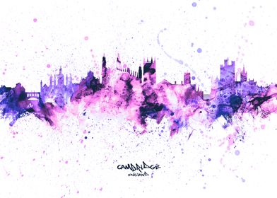 Cambridge England Skyline