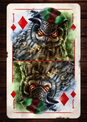 Diamonds Trusty Owl Knave