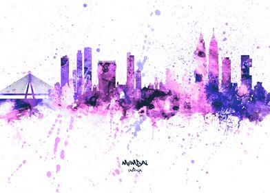 Mumbai India Skyline