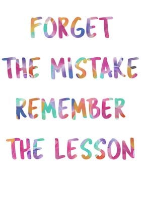 Forget The Mistake