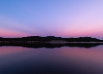 Reflection over sunset