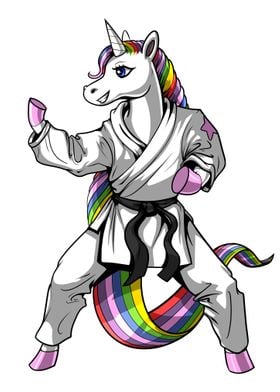 Unicorn Girl Karate