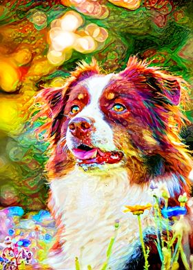 Australian shepherd Flower