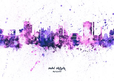 Ann Arbor Michigan Skyline