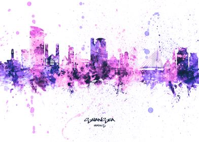 Swansea Wales Skyline