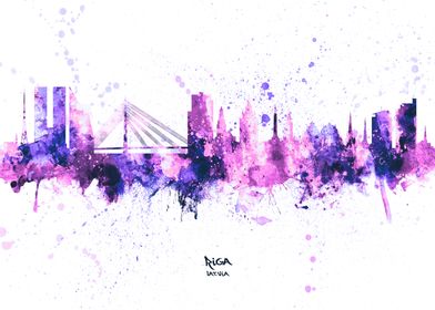 Riga Latvia Skyline