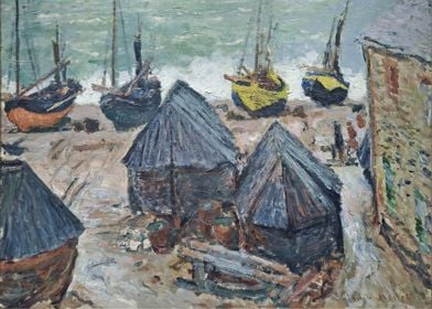 Boats on the Beach at Etre