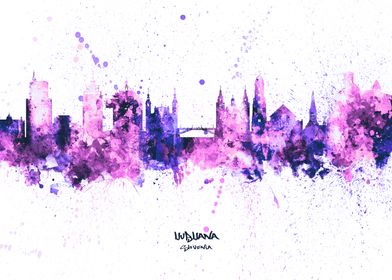 Ljubljana Slovenia Skyline