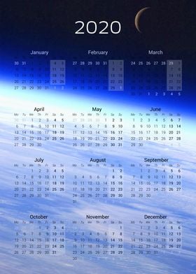 Calendar 2020 — Moon 7