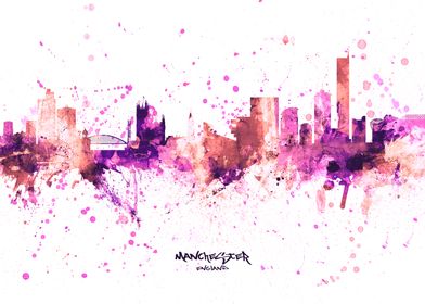 Manchester England Skyline