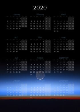 Calendar 2020 — Moon 8