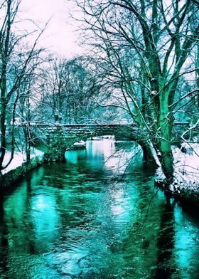 Winter Bridge in Stockholm