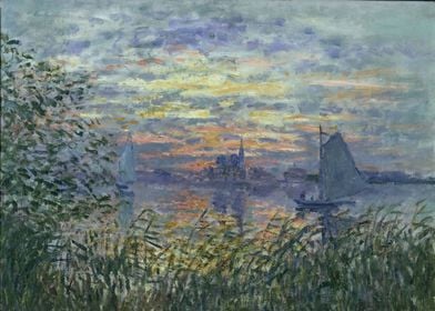 Sunset on the Seine 1874