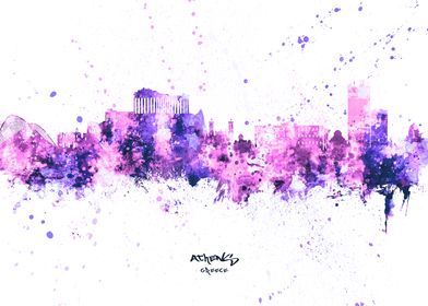 Athens Greece Skyline