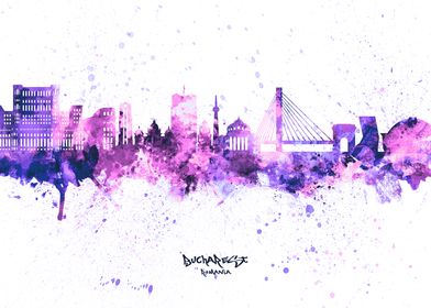 Bucharest Romania Skyline