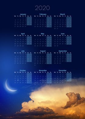 Calendar 2020 — Moon 4