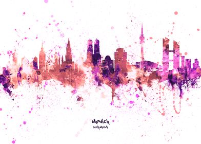 Munich Germany Skyline