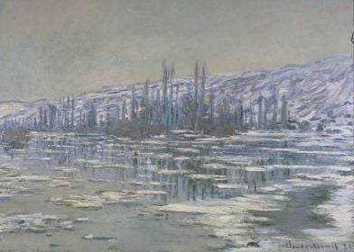 Ice Floes on Seine 1880