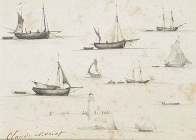 Boats and Jetty 1857