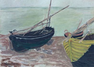 Boats on the Beach 1885 s