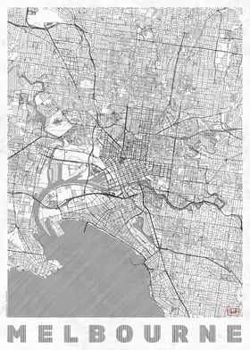 Melbourne Map Line