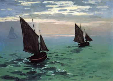 Fishing Boats at Sea 1868