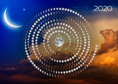 Lunar circular calendar 20