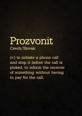 Prozvonit