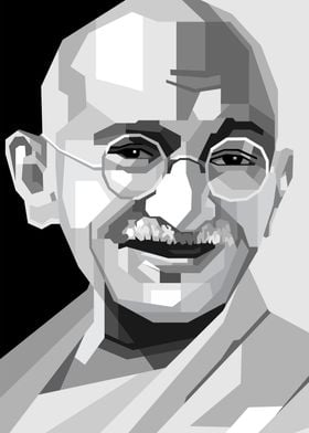 Mahatma Gandhi BW