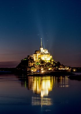 Night on Mont Saint Michel