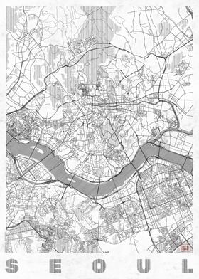 Seoul Map Line