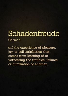 'Schadenfreude' Poster by Retina Creative | Displate