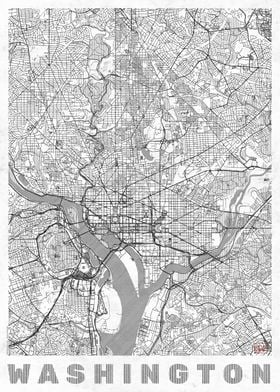 Washington Map Line