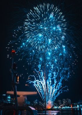 Blue Firework 