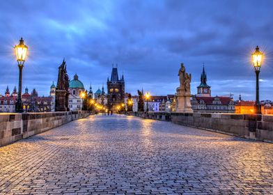 Charles Bridge at sunrise