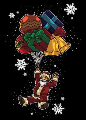 Santa Claus With Balloons