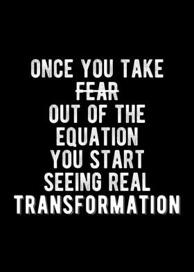 Real Transformation Quote