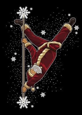 Pole Dance Santa Claus