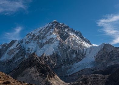 Glacier covered mountain