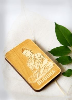 Cute Wooden Buddha piece 