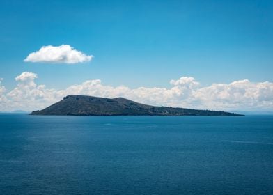 Moon island Lake Titicaca