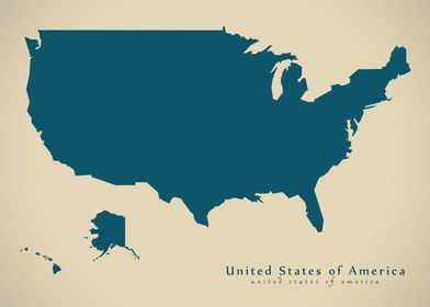 Modern Map of the USA