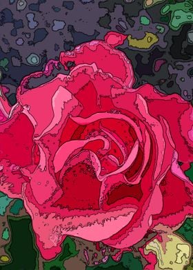 Rose Posterized 4