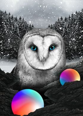 Owl snow with Magic Ball